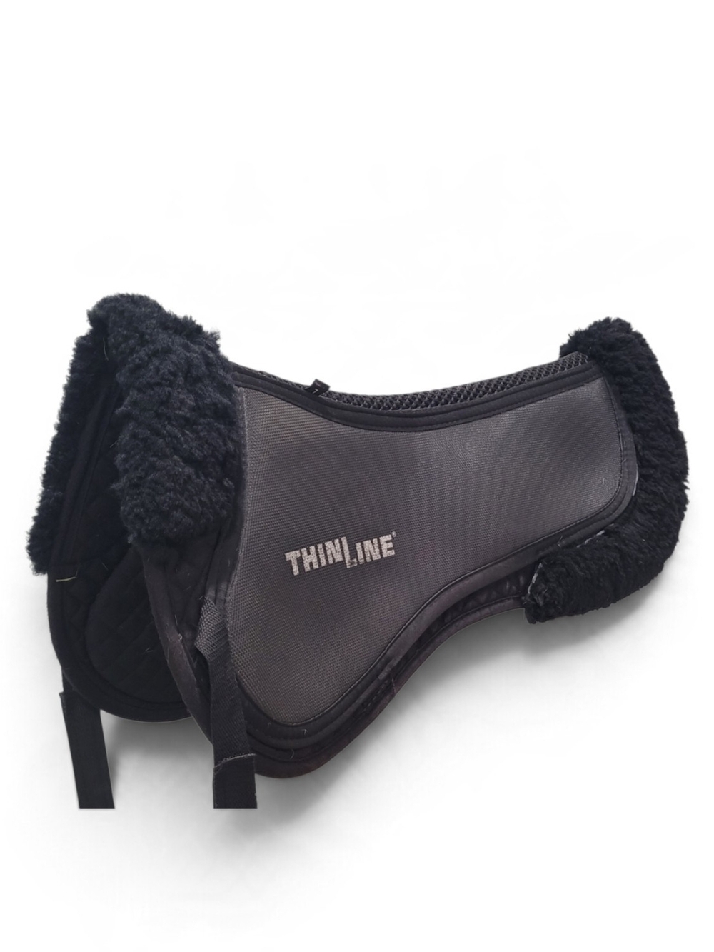 THINLINE Trifecta Half Pad w/Sheepskin Rolls,Cotton w/shock Absorbing top,Size L